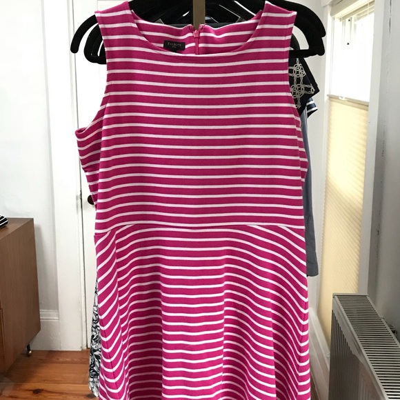 Pink Striped Talbots Dress - Picture 2 of 6